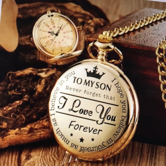 Accessories - Vintage Quartz Pocket Watch “To My Son” th…